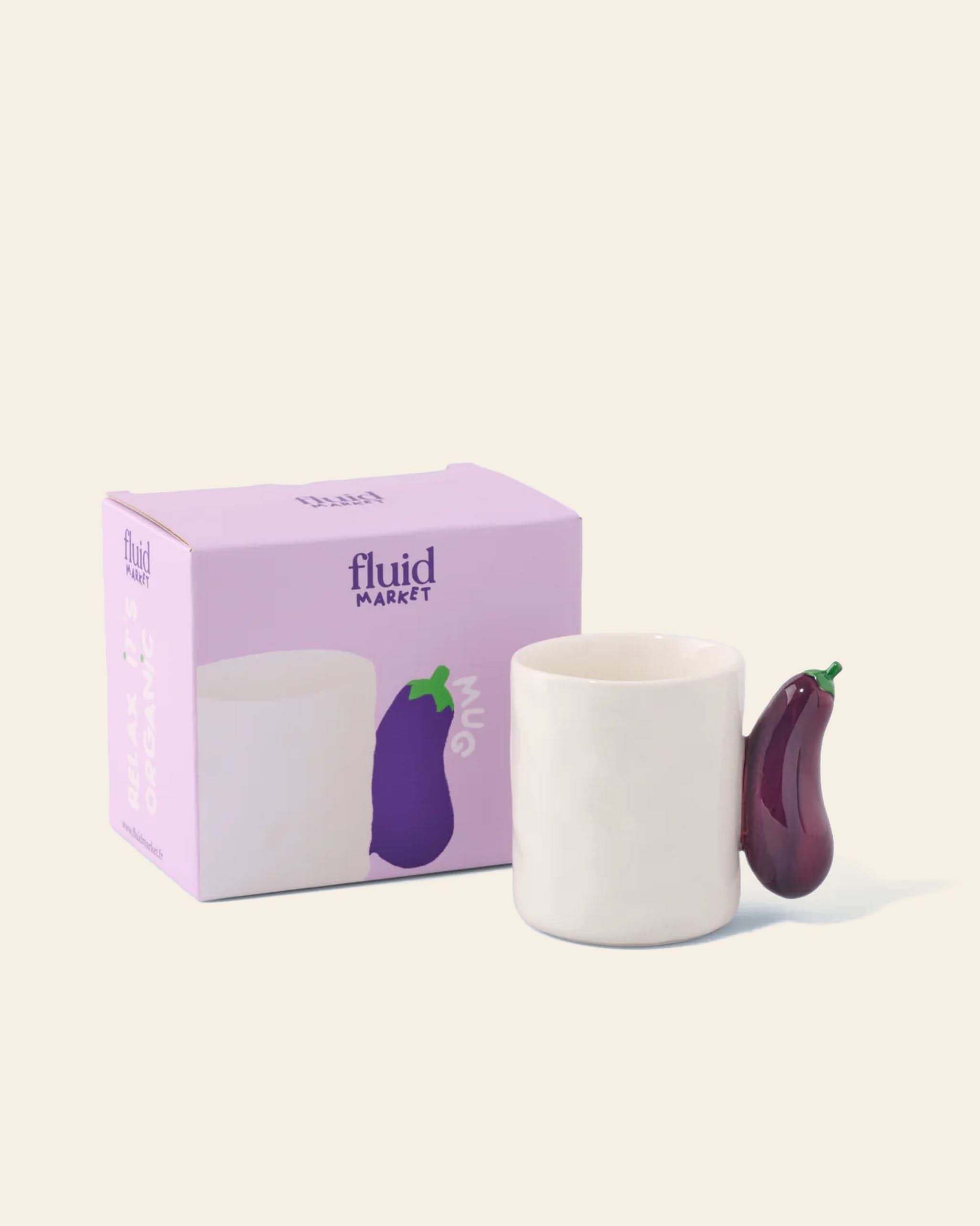 Orchard Studio Eggplant Mug view 2