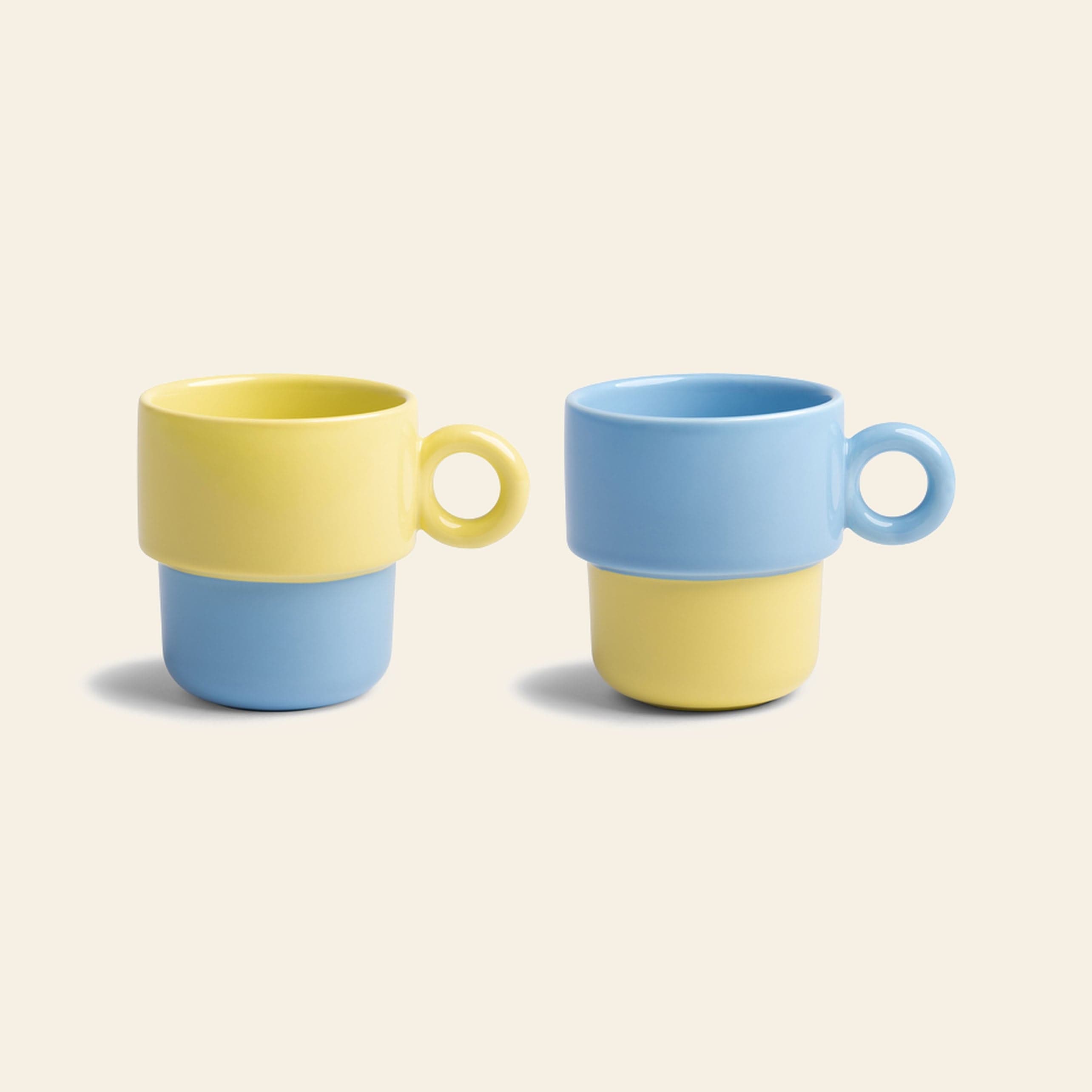 Tessel & Co. Chiquito Mug Large, Set of 2 - Blue — Default