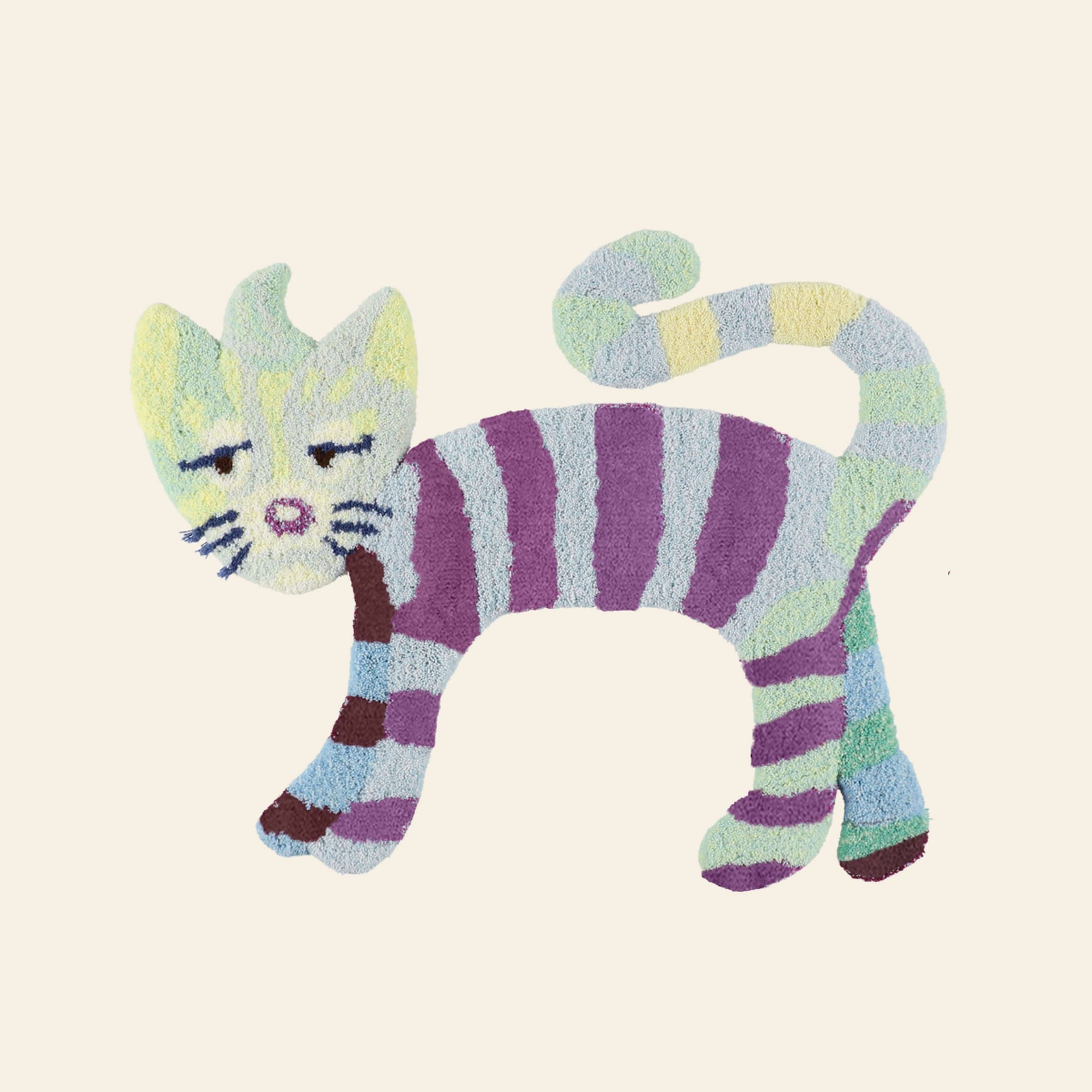 Loomworks Artist Series Rainbow Cat Rug — Default